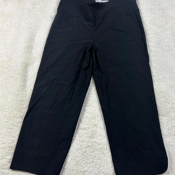 Eileen Fisher Black Wide Leg Casual Pants - Picture 2 of 12